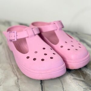 Crocs Classic Mary Jane Clog Pink Tweed M8 W10